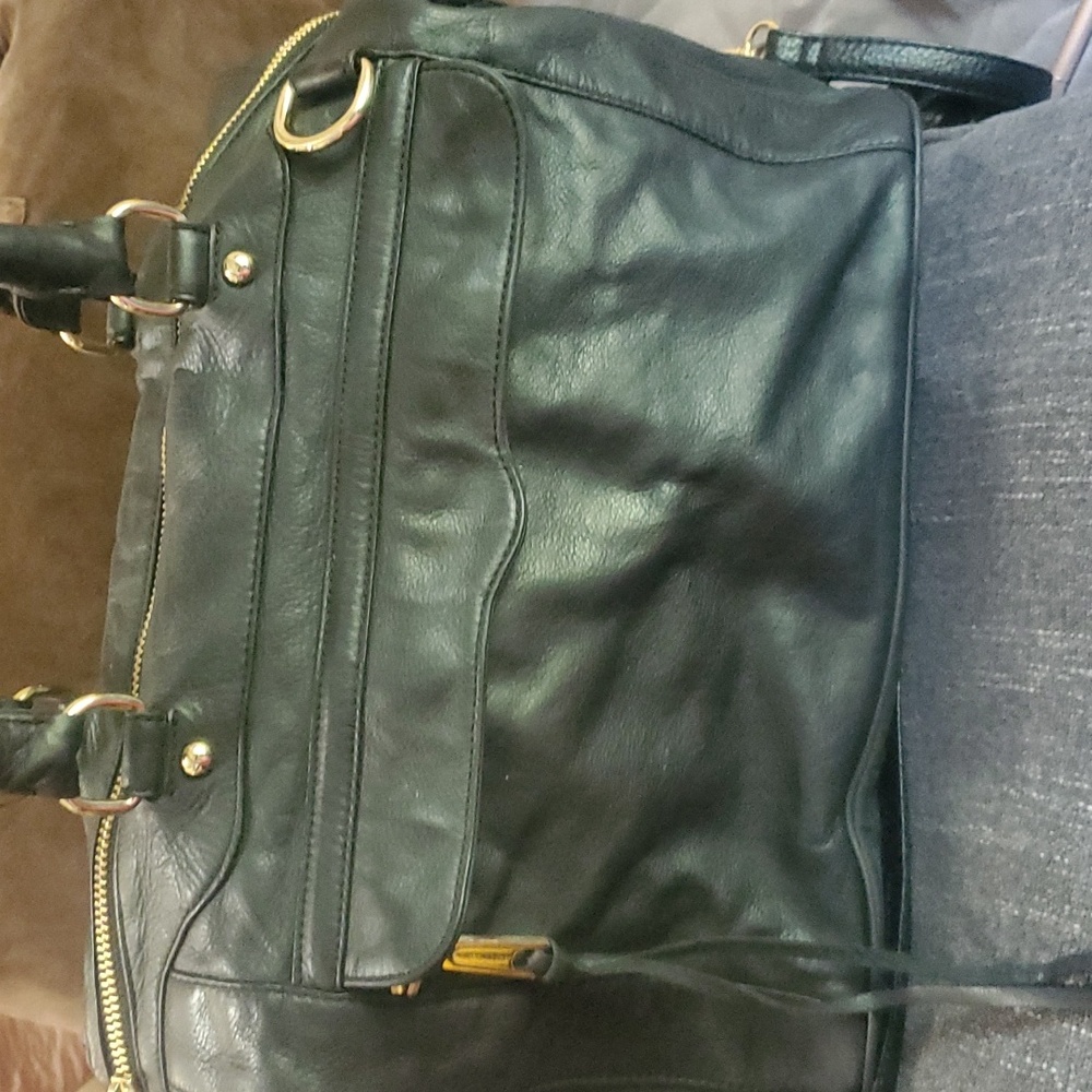 Rebecca Minkoff weekender mini satchel black travel bag